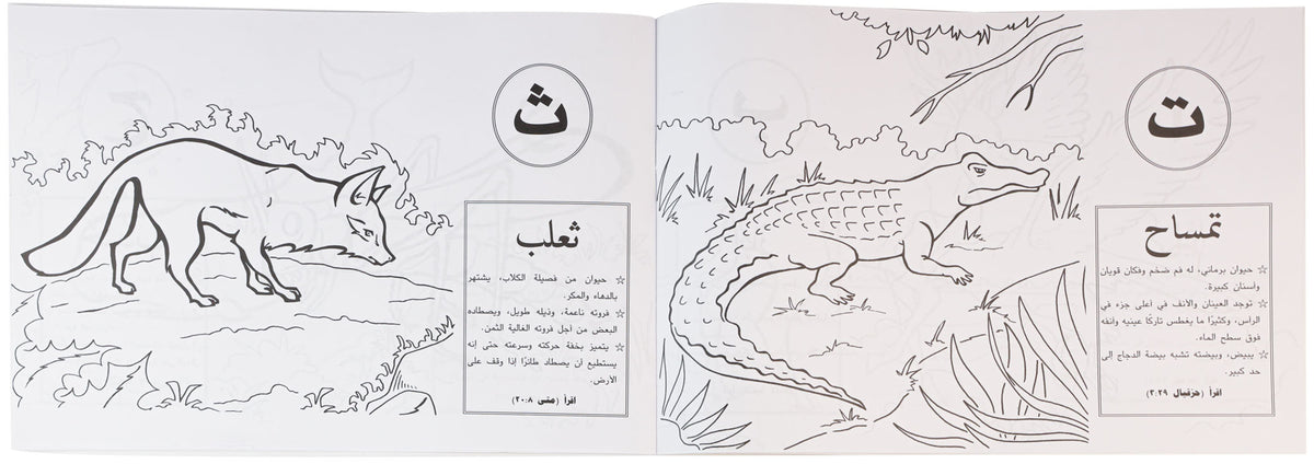 تلوين ا ب ج طيور وحيوانات ج1