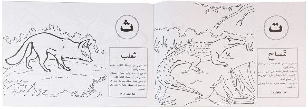 تلوين ا ب ج طيور وحيوانات ج1