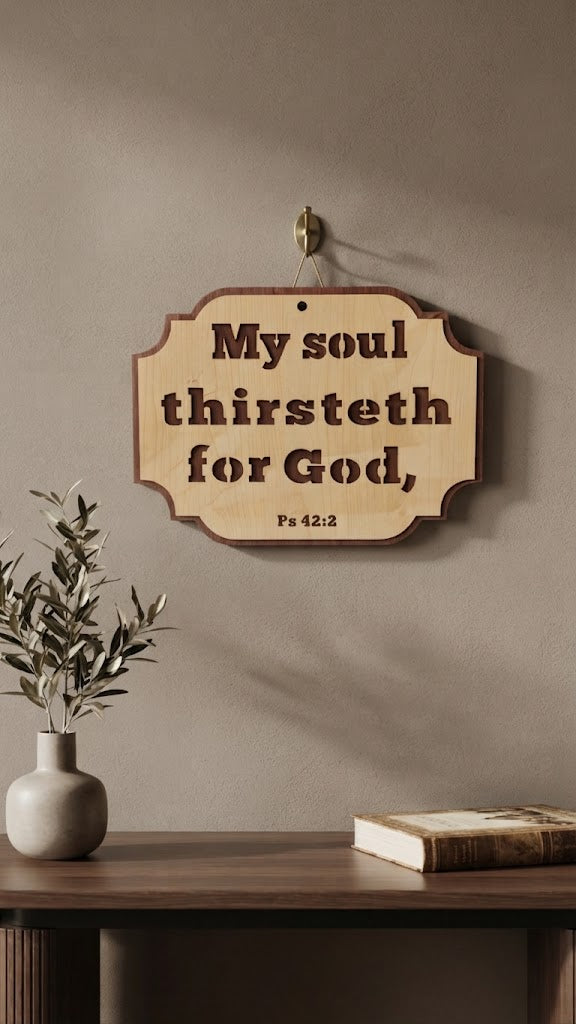 MY SOUL THIRST – لوحة خشبية