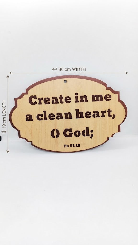 CREATE IN ME A CLEAN HEART O GOD
