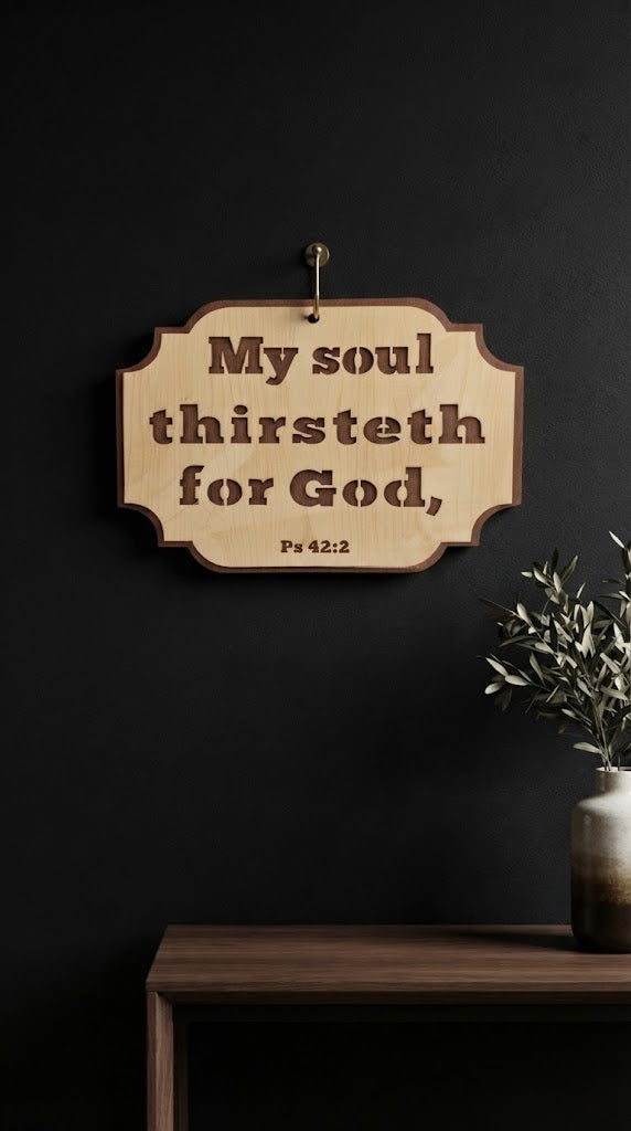MY SOUL THIRST – لوحة خشبية